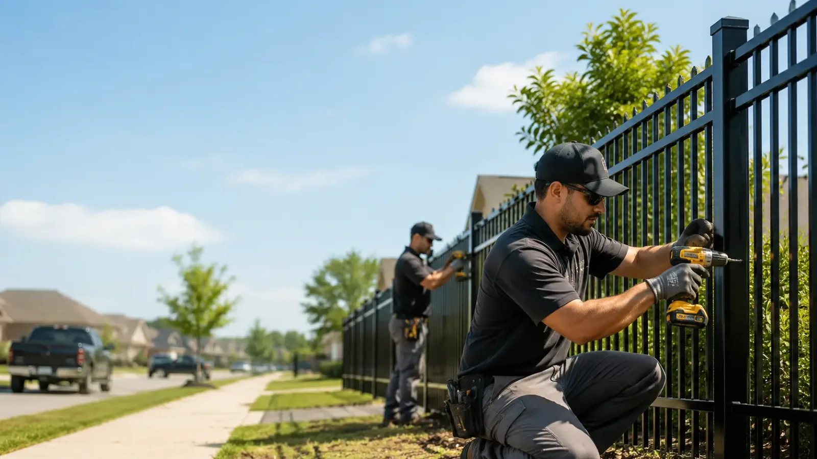 Metal Fence Installation in Fredonia, WI